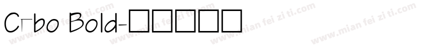 Cebo Bold字体转换